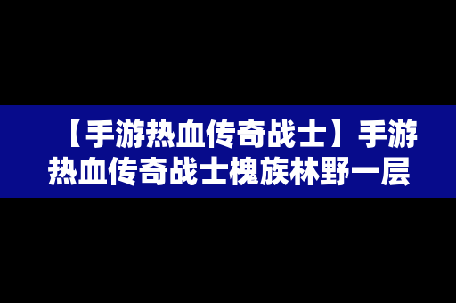 【手游热血传奇战士】手游热血传奇战士槐族林野一层在什么地方